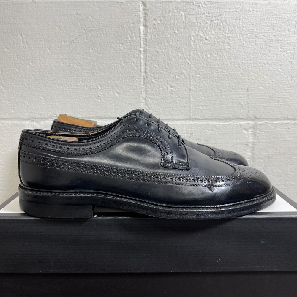 British Walkers Black Leather Wingtip Oxford Dress Shoes‎ Lace up Men's 10 US